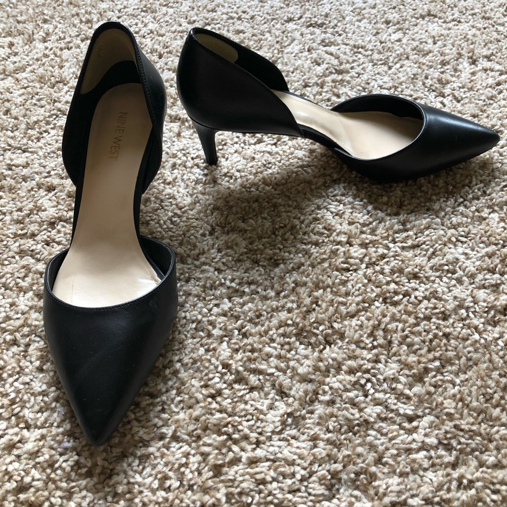 Leather Nine West heels, size 8.5